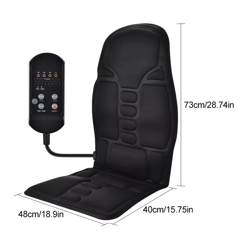 Harwelton™ Heated Massage Seat Pad with 7 Motors for Home &amp; Car