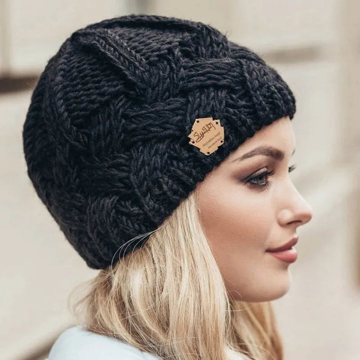 Comfortable Knitted Hat – Soft Wool Blend Winter Beanie