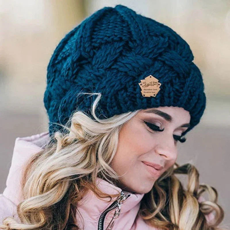 Comfortable Knitted Hat – Soft Wool Blend Winter Beanie