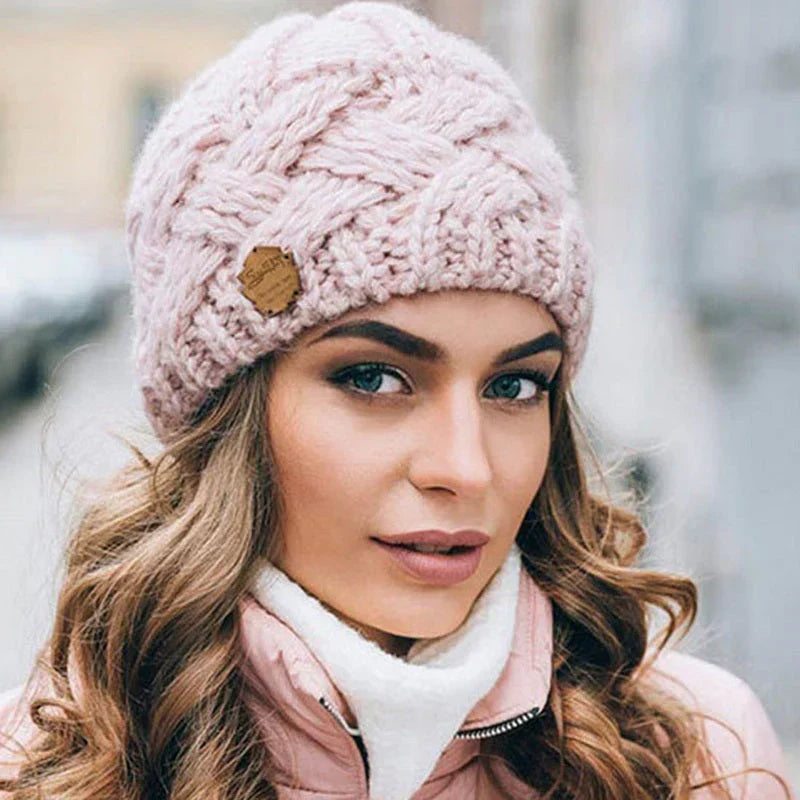 Comfortable Knitted Hat – Soft Wool Blend Winter Beanie