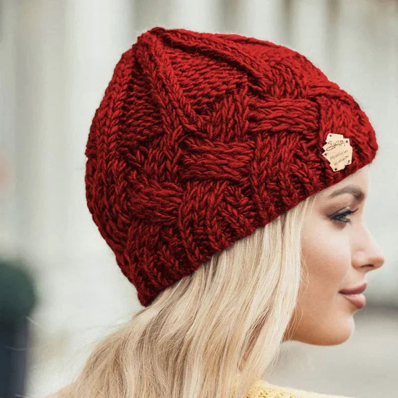 Comfortable Knitted Hat – Soft Wool Blend Winter Beanie
