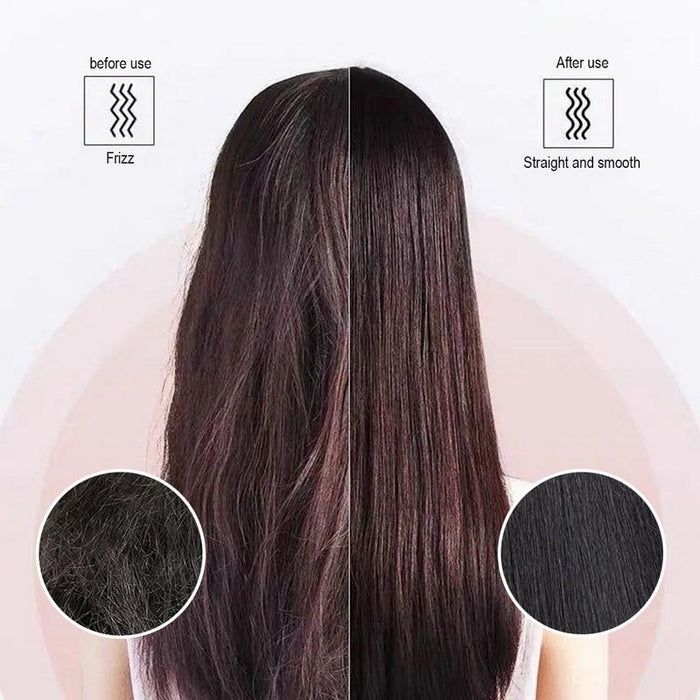 Heated Straightening Brush for Smooth, Frizz-Free Hair