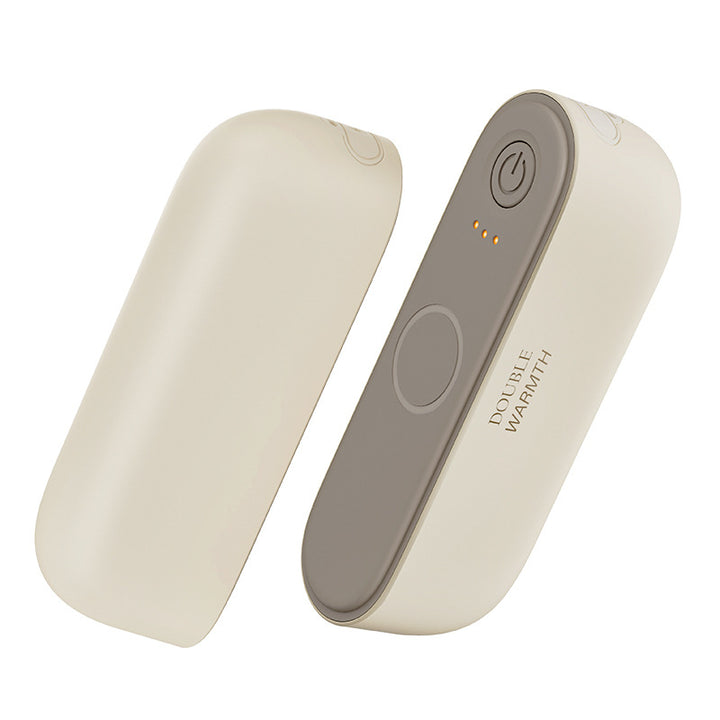 Pink rechargeable magnetic hand warmer pair