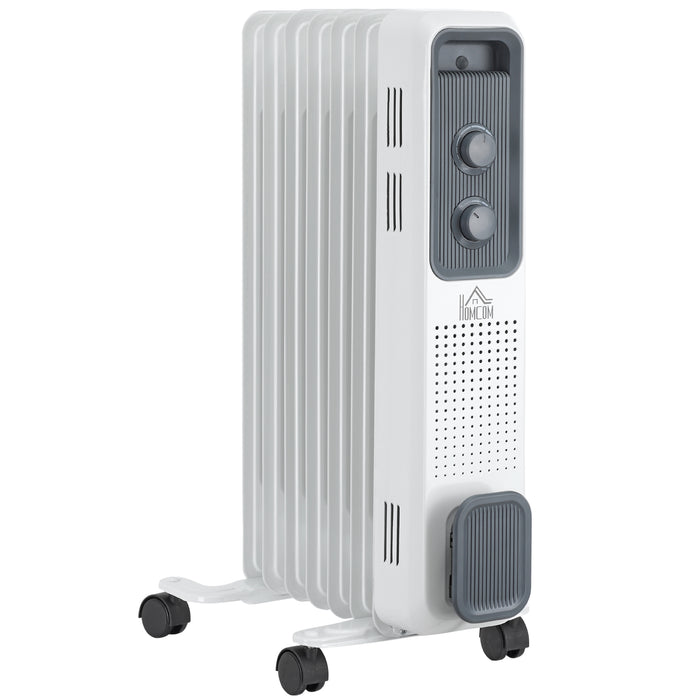 Harwelton Oil Filled Radiator 1500W with 7 Fins and Castors