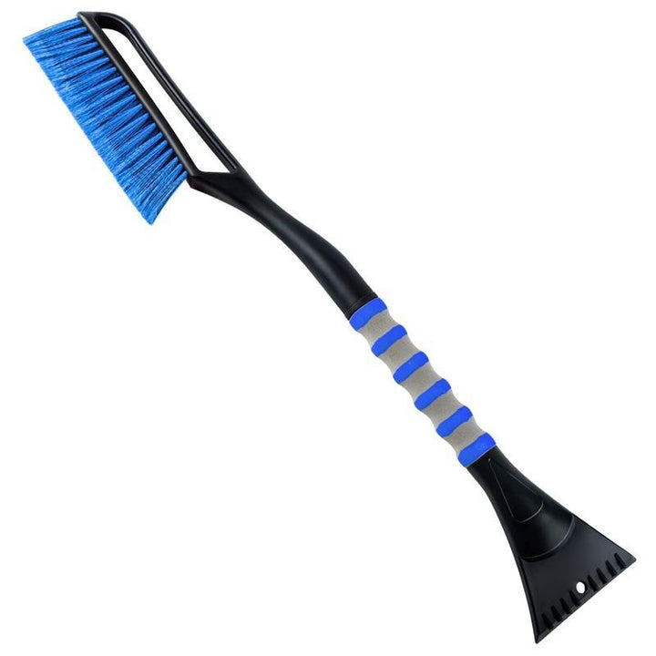 Soft-Grip Snow Brush with Notched Ice Scraper