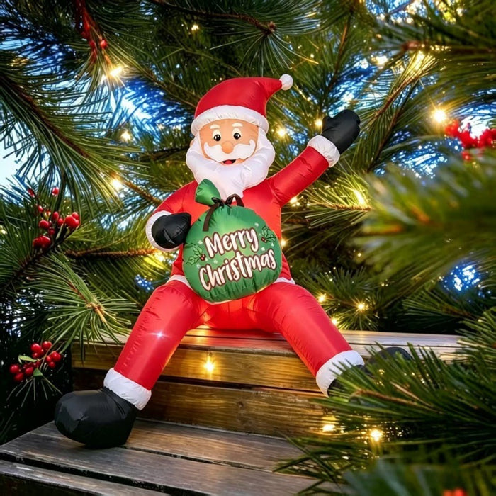 Harwelton Inflatable Santa with gift sack, up to 2.4 m