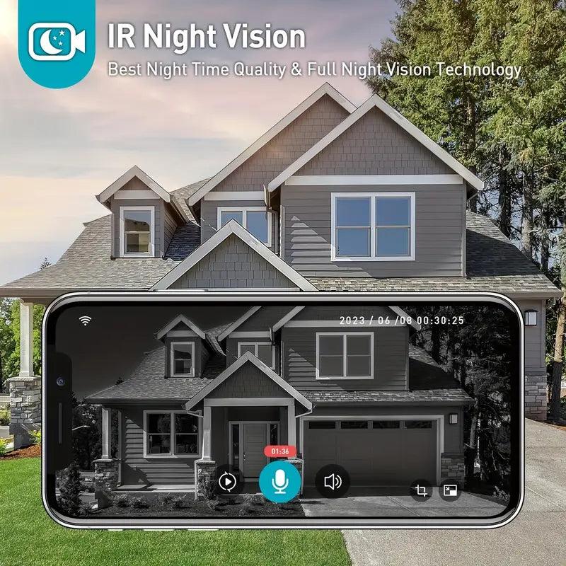 Wireless WiFi Video Doorbell with 1080p HD and Night Vision