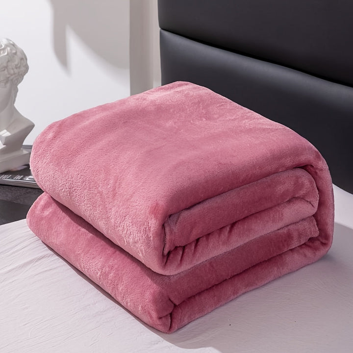 Soft Flannel Blanket for Sofa, Bed and Camping