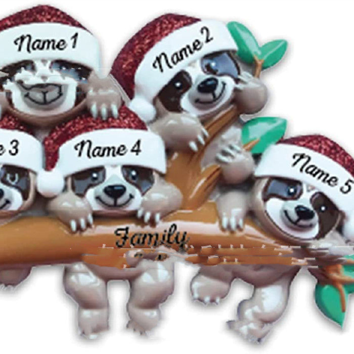 Harwelton™ Personalised Acrylic Family Christmas Ornament with Koalas