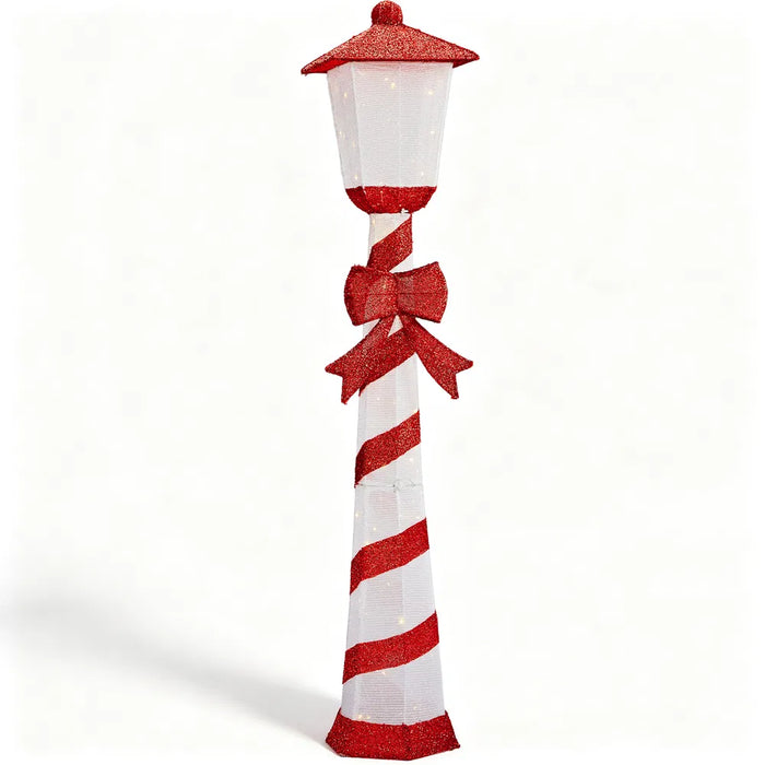 Harwelton Candy Cane Lamp Post Christmas Light 150 cm with 100 LEDs