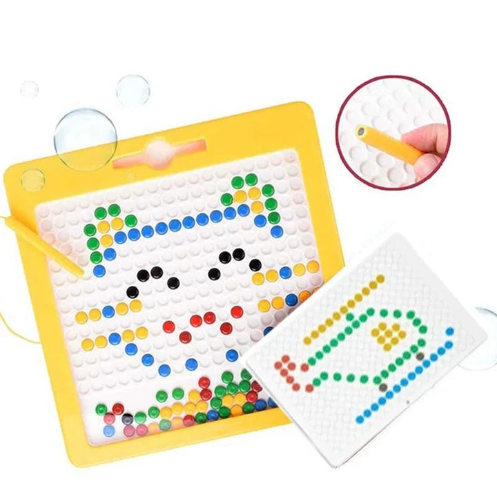 Large Magnetic Drawing Board for Kids with Pattern Cards