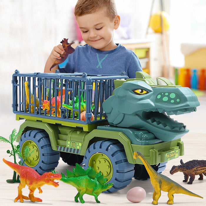 Harwelton™ Dinosaur Transporter Truck Playset with Dinosaur Figures