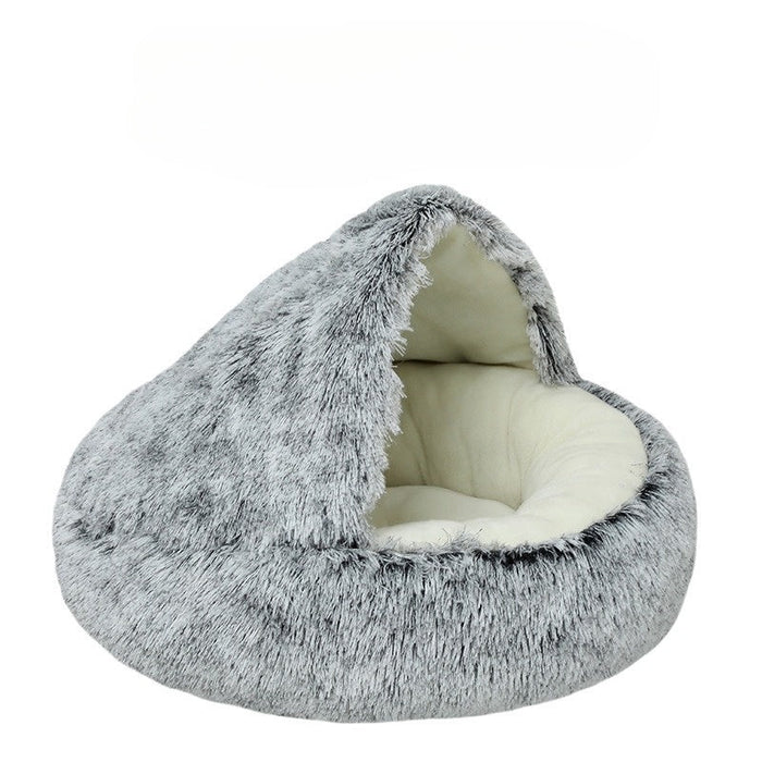 Harwelton™ 2-in-1 Round Cat Bed and Plush Winter Sleeping Bag