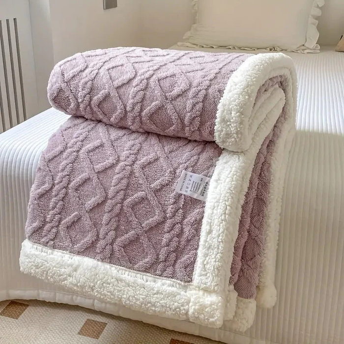 Harwelton™ Tufted Sherpa Fleece Blanket with a Cloud-Soft Feel