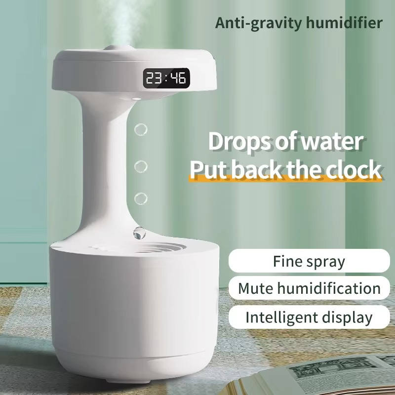 Mini Humidifier with Gravity-Defying Water Display