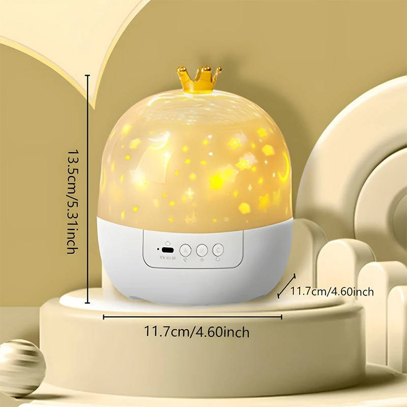 Rotating Star Projector Night Light for Kids with Remote