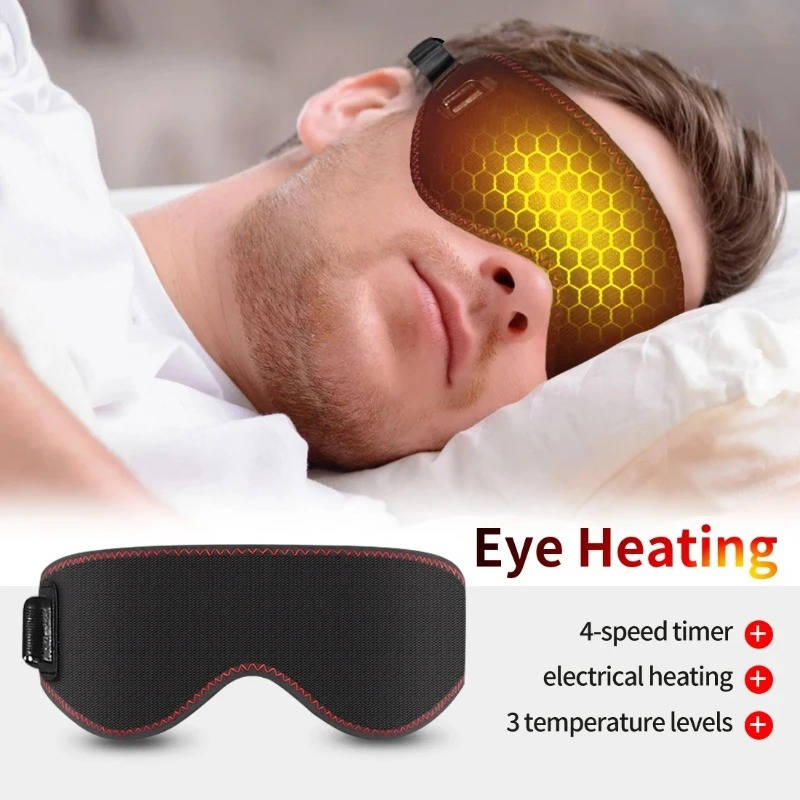 Heated Eye Mask with Three Warmth Settings and Massage Mode