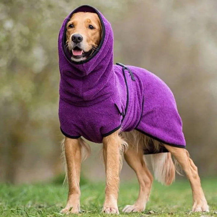 Waterproof Winter Dog Coat with Reflective Strips and Harness Hole