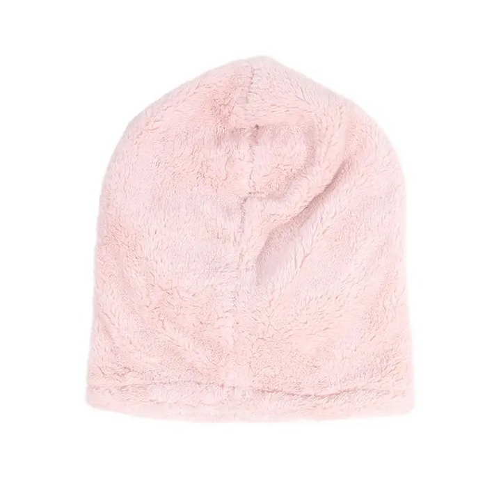 Polar Fleece Balaclava Hood with Drawstrings and Long Neck