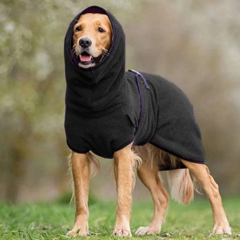 Waterproof Winter Dog Coat with Reflective Strips and Harness Hole