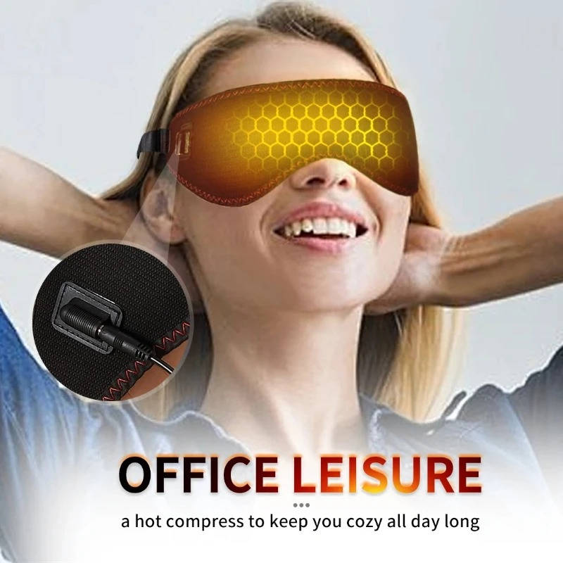 Heated Eye Mask with Three Warmth Settings and Massage Mode