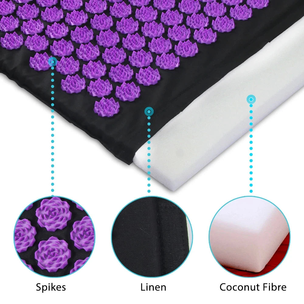 Harwelton™ Acupressure Mat with Pillow for Relaxing at Home