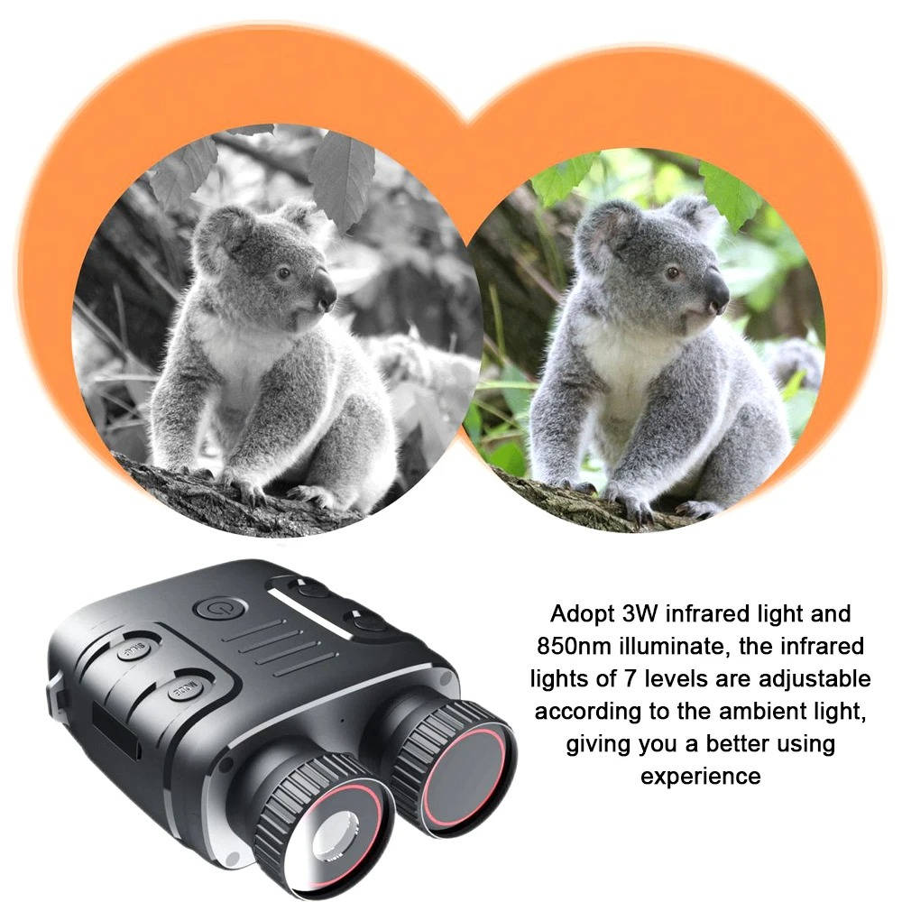 Night Vision Binoculars with HD Camera and Infrared up to 300 m