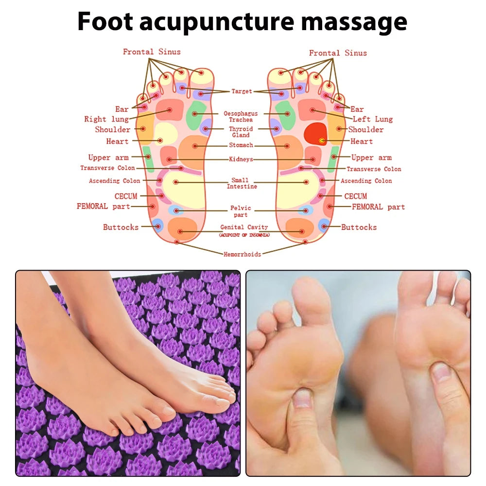 Harwelton™ Acupressure Mat with Pillow for Relaxing at Home