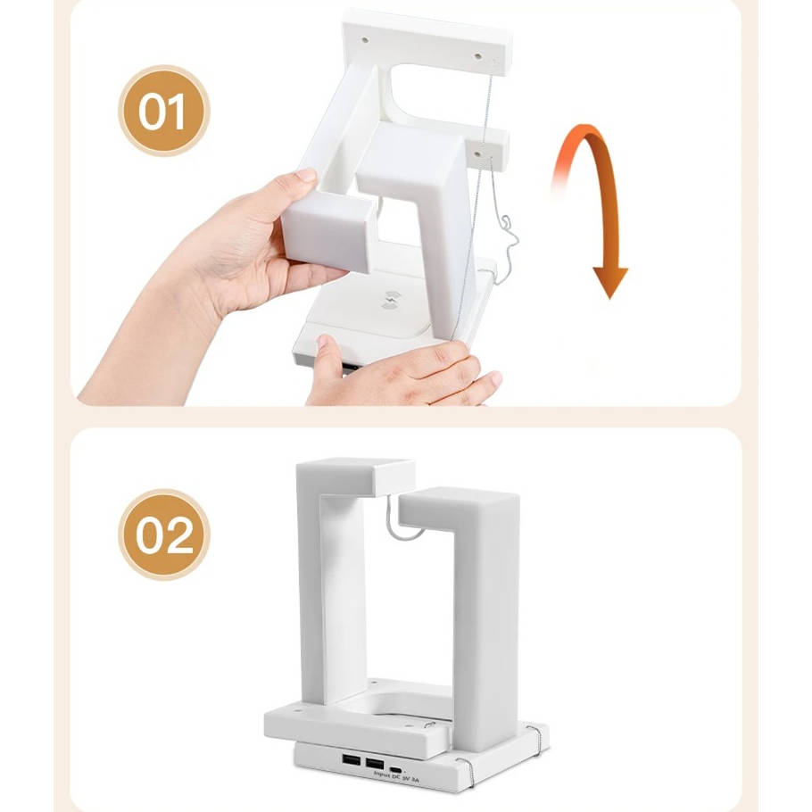 Floating Orb Desk Lamp with 10W Wireless Phone Charger