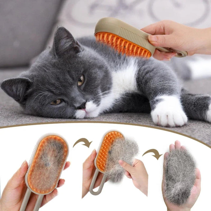 Harwelton™ 3-in-1 Steam Grooming Brush for Cats and Dogs