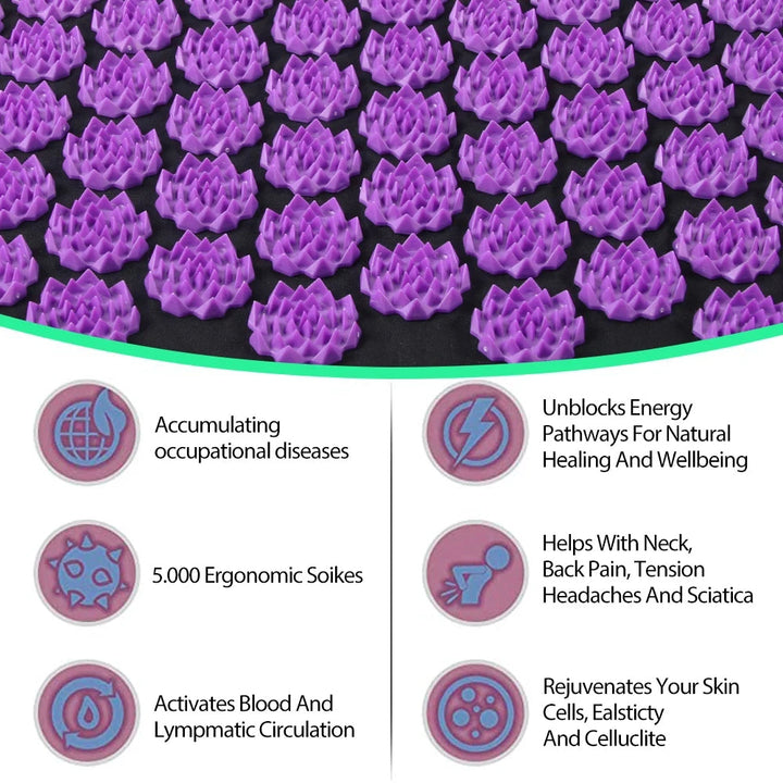Harwelton™ Acupressure Mat with Pillow for Relaxing at Home