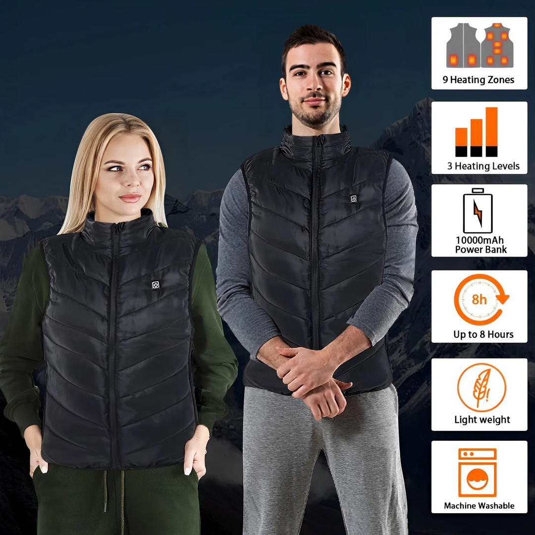 Harwelton™ Stretch Heated Vest with 9 Heating Zones Including Neck
