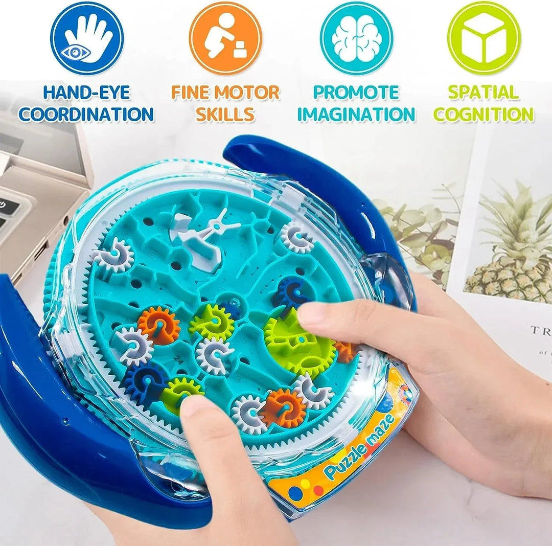 3D Gear Maze Puzzle Ball – Brain Teaser Toy for Kids