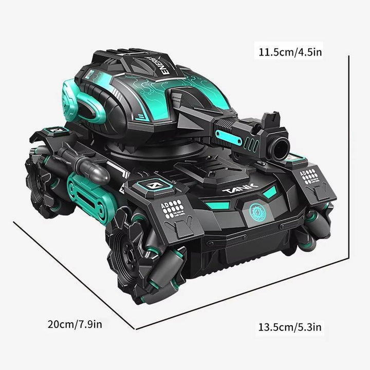 Water-Spraying RC Stunt Tank with Watch Remote