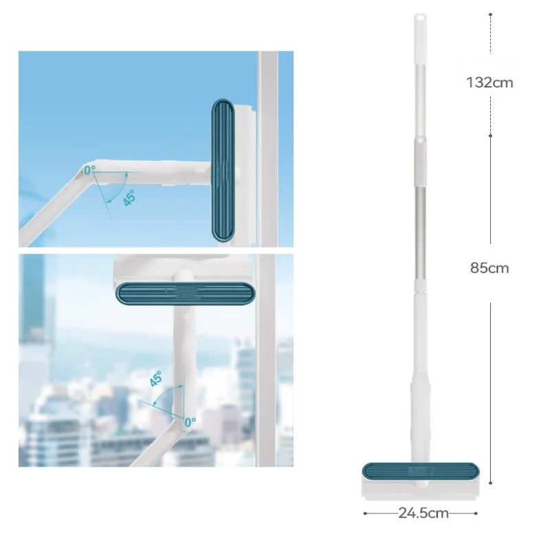 Window Cleaning Spray Mop with Squeegee and Extendable Handle