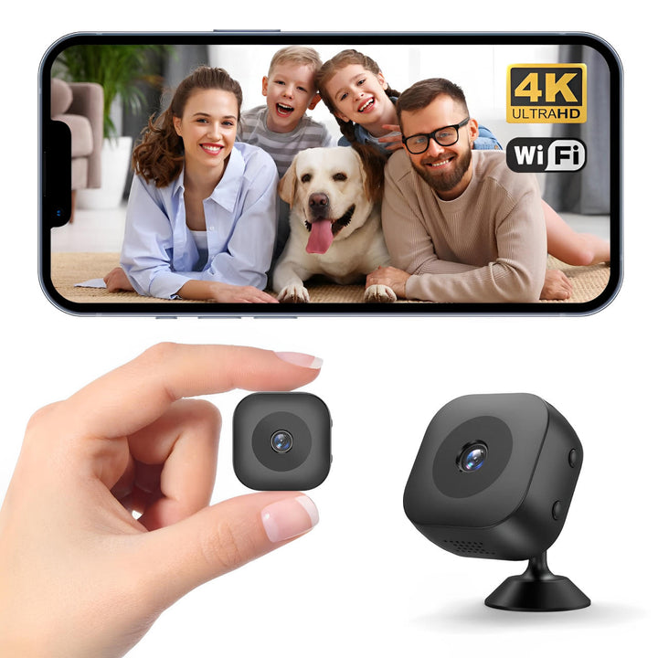 Mini WiFi Security Camera with Colour Night Vision and Magnetic Mount