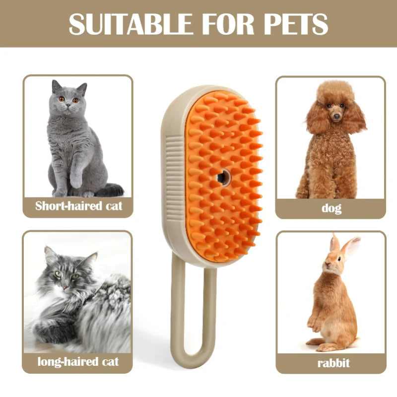 Harwelton™ 3-in-1 Steam Grooming Brush for Cats and Dogs