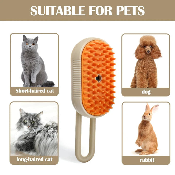 Harwelton™ 3-in-1 Steam Grooming Brush for Cats and Dogs