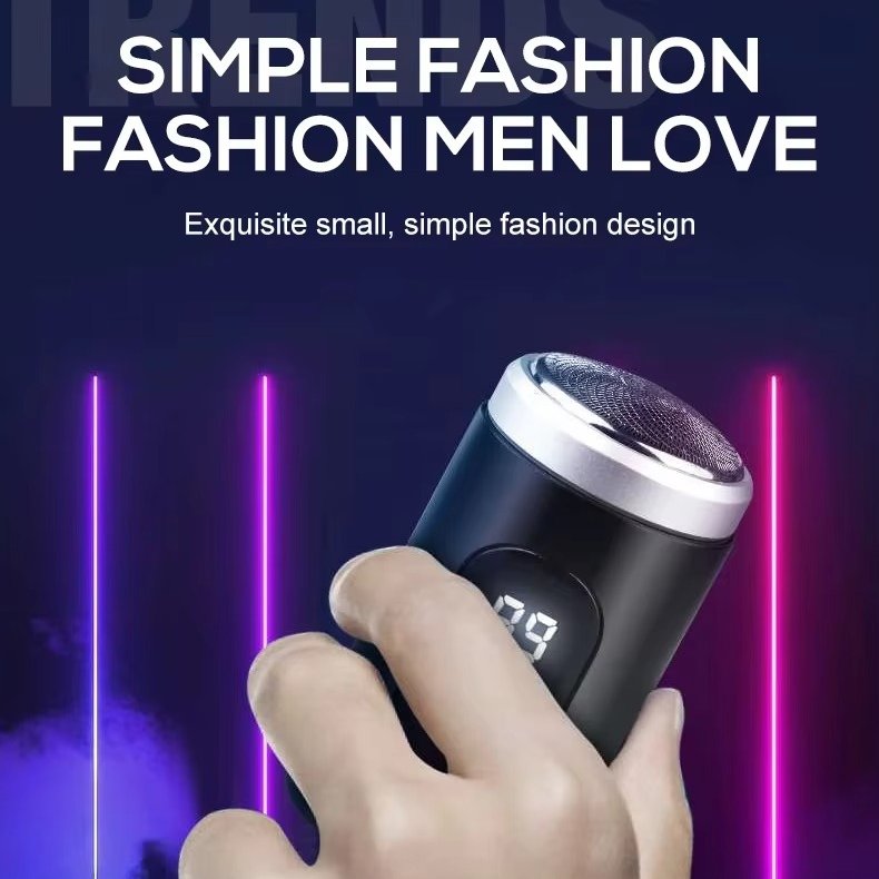 Harwelton™ Mini Electric Shaver with LED Display and Wet &amp; Dry Use