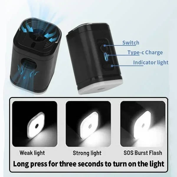Travel Vacuum Pump with Two Compression Bags and Torch
