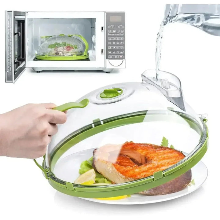 Harwelton™ Microwave Splatter Cover with Built-In Water Steamer
