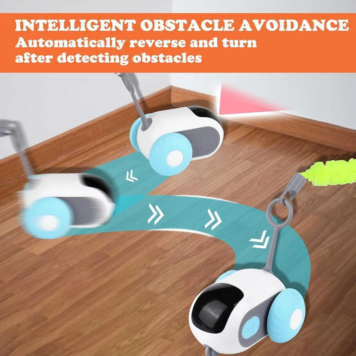Remote Control Cat Toy with Obstacle-Avoiding Auto Mode