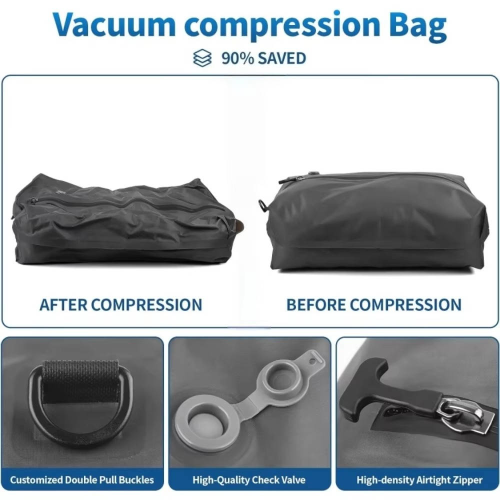 Travel Vacuum Pump with Two Compression Bags and Torch