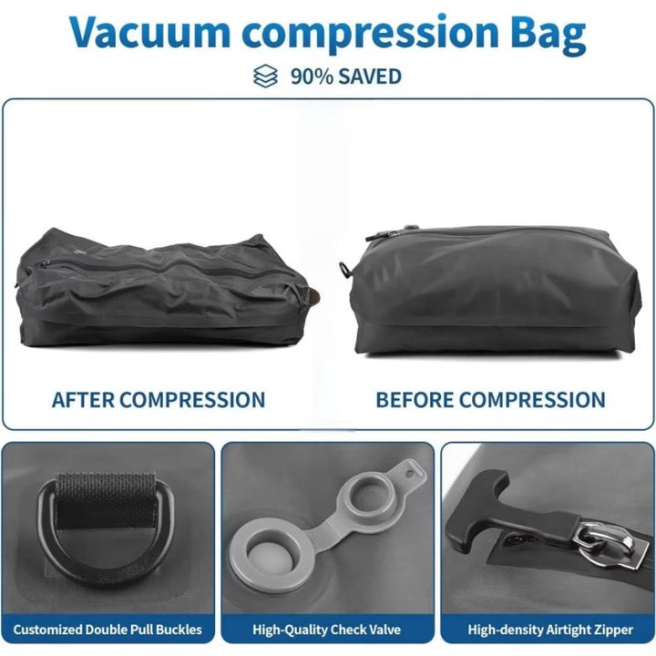 Travel Vacuum Pump with Two Compression Bags and Torch