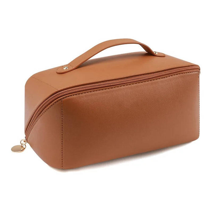 Harwelton™ Waterproof Travel Makeup Bag That Opens Flat