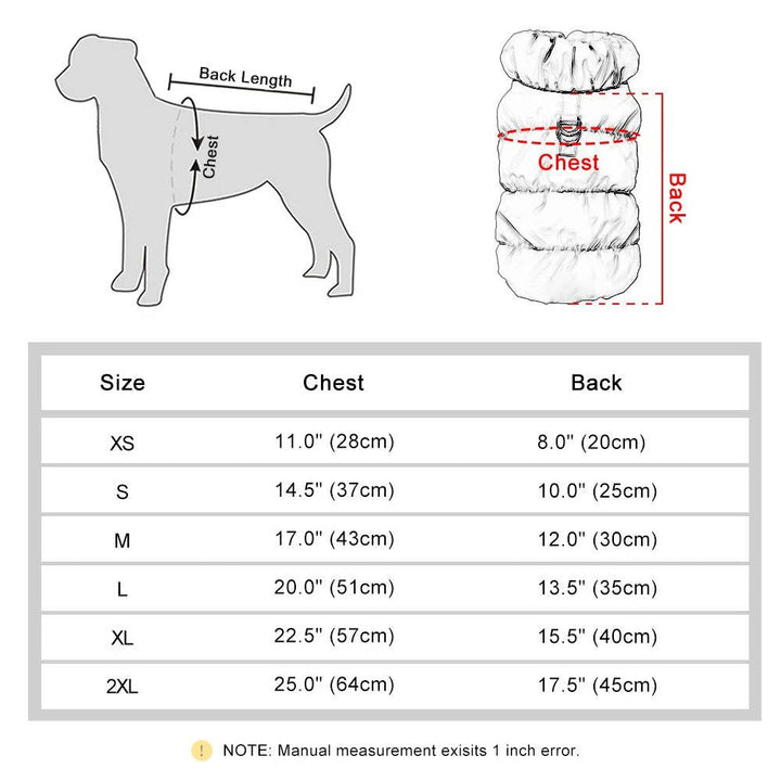 Cosy Dog Winter Jacket for Small and Medium Dogs, Snap Fastening