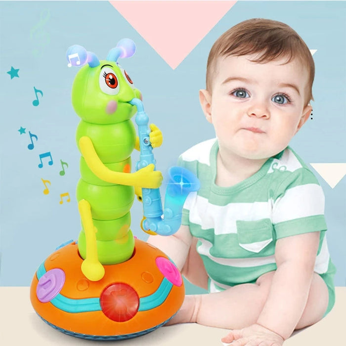 Harwelton™ Dancing Saxophone Caterpillar Toy with Music and Lights