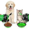 Harwelton™ 2-in-1 Dog Water Bottle and Food Holder for Walks