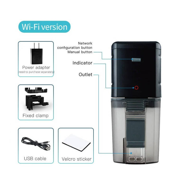 Smart Wi-Fi Fish Feeder with App and Voice Control