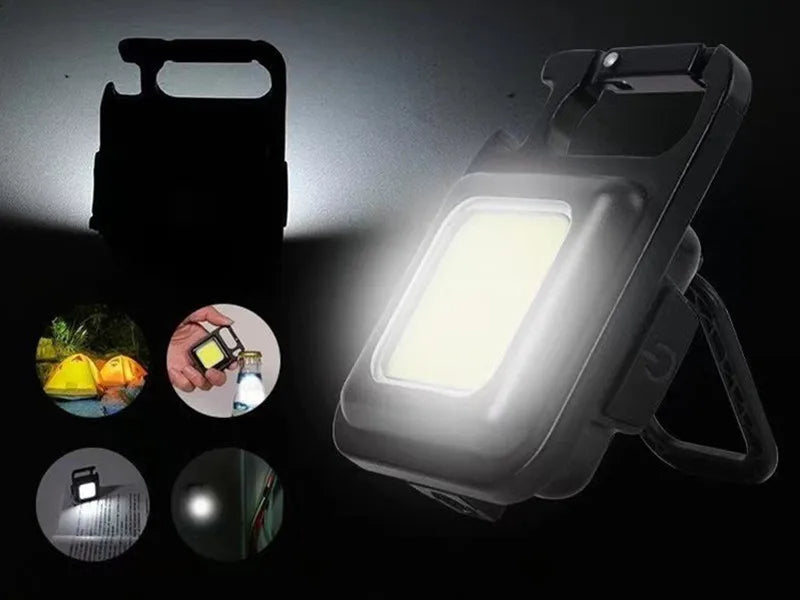 Mini 1800LM COB Keyring Torch with Magnetic Base